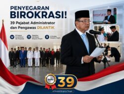 Dorong Kinerja OPD, 39 Pejabat Bengkulu Tengah Resmi Bergeser, Ini Daftar Lengkapnya!
