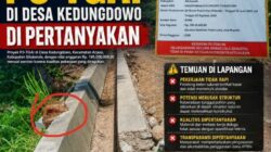 Proyek P3-TGAI di Desa Kedungdowo Situbondo Disorot, Kualitas Bangunan Dipertanyakan