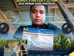 LSM Teropong DPC Situbondo Soroti Pekerjaan Proyek P3-TGAI Desa Wringin Anom Panarukan