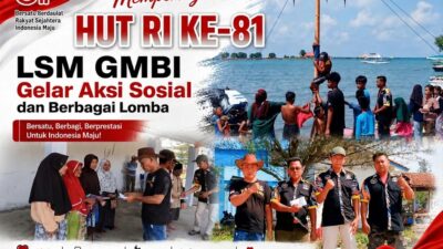 Semarak HUT RI ke-81 di Sangkapura: LSM GMBI Gelar Aksi Sosial dan Berbagai Lomba