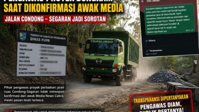 Pengawas Bungkam Saat Dikonfirmasi, Transparansi Proyek Jalan Condong–Segaran Dipertanyakan