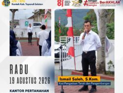 Kantor Pertanahan Tapanuli Selatan Gelar Apel Pagi Guna Akselerasi Pelayanan Publik