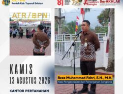 Gelar Apel Pagi Strategis, Kantah Tapsel Tekankan Disiplin Yuridis dan Pelayanan Tanpa Sengketa