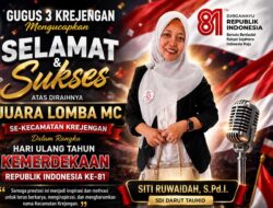 Harumkan Nama Pendidikan Krejengan, Guru SDI Darut Tauhid 2 Patemon Sabet Juara Lomba MC HUT RI ke-81