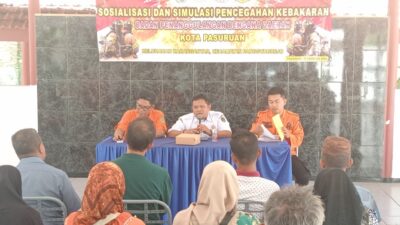 BPBD Kota Pasuruan Gencarkan Sosialisasi dan Simulasi Kebakaran di Kelurahan Karanganyar