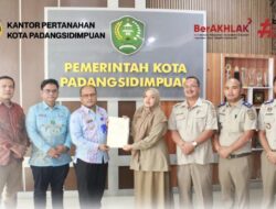 Kantah ATR/BPN Padangsidimpuan Serahkan 37 Sertipikat Aset Pemkot Untuk Penguatan Tata Kelola BMD