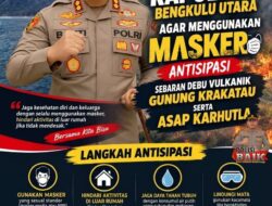 Polres Bengkulu Utara Imbau Warga Waspadai Debu Vulkanik Krakatau dan Asap Karhutla