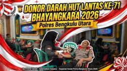 HUT Lantas ke-71, Polantas Bengkulu Utara Aksi Donor Darah demi Stok PMI