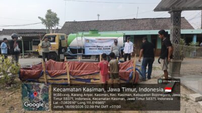 Wujud Kepedulian Sosial, SPPG Yayasan Jaya Cahaya Lestari Kasiman Salurkan Bantuan Air Bersih bagi Warga