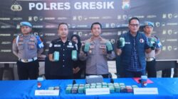 Polres Gresik Sita 10,8 Kg Ganja di Gudang Ekspedisi