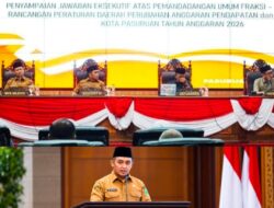 Respons Pandangan Fraksi DPRD, Wali Kota Pasuruan Paparkan Strategi PAD dan Postur P-APBD 2026