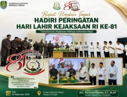 Bupati Bengkulu Tengah Hadiri Peringatan Hari Lahir Kejaksaan RI ke-81, Tekankan Kolaborasi dan Kepercayaan Publik