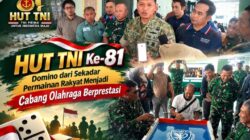 Orado Jember Jadi Panggung Lahirnya Atlet dan Industri Baru Domino Menyambut HUT TNI ke-81 di Makodim 0824/Jember