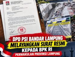 PSI RESMI LAPOR KE BPK RI DAN MINTA PROYEK DINAS PUPR BANDAR LAMPUNG DIAUDIT