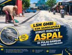 Warga Bawean Geram: Proyek Pengaspalan Alun-Alun Sangkapura Gresik Dinilai Asal-Asalan, Aspal Sering Meleleh
