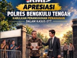 KMF Apresiasi Polres Bengkulu Tengah Kabulkan Penangguhan Penahanan Nardi dalam Kasus OTT, Berharap Berakhir Restorative Justice