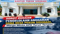 Soroti Pengelolaan Dana Desa Pekon Sidodadi, Ungkap Dugaan Proyek Fiktif Hingga Ratusan Juta