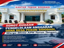 Soroti Pengelolaan Dana Desa Pekon Sidodadi, Ungkap Dugaan Proyek Fiktif Hingga Ratusan Juta