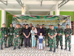 KODIM 0423/BU WUJUDKAN KEMANUNGGALAN TNI-RAKYAT MELALUI BAKTI SOSIAL DI PANTI ASUHAN AMANAH