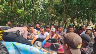 Warga Pringsewu,digegerkan dengan penemuan tiga bocah dalam kondisi meninggal dunia di Bendungan Widara Payung