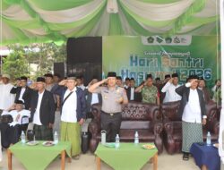 KAPOLRES BENGKULU UTARA HADIRI UPACARA HARI SANTRI NASIONAL KE-10 DI PONPES AL-UM