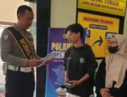 Program Satlantas Menyapa Jember Barat (Teratai) Kecamatan Kaliwates Dengan Layanan Humanis pada Masyarakat.