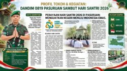 Kodim 0819/Pasuruan Ucapkan Selamat Hari Santri 2026: “Santri Menguatkan Negeri Menuju Indonesia Emas”