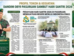 Kodim 0819/Pasuruan Ucapkan Selamat Hari Santri 2026: “Santri Menguatkan Negeri Menuju Indonesia Emas”