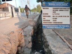 KURANGI VOLUME & ABAIKAN TEKNIS, PROYEK DRAINASE Rp 171 JUTA DI LAMONGAN SITUBONDO DISOROT